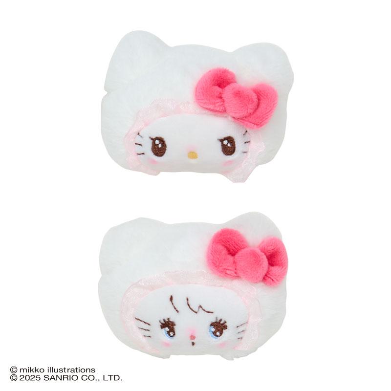 Sanrio | Mikko Illustrations x Sanrio Characters Plush Hair Clip Set - Hello Kitty