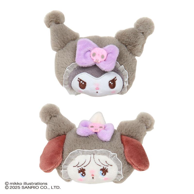 Sanrio | Mikko Illustrations x Sanrio Characters Plush Hair Clip Set - Kuromi