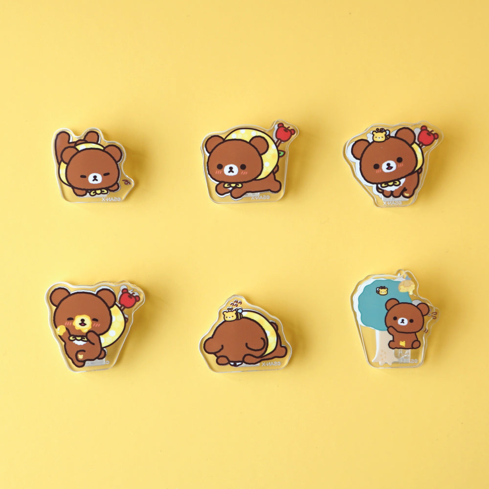 San-X | Rilakkuma Honey Exploration Team Design Mascot Clip Blind Box (6 Types)