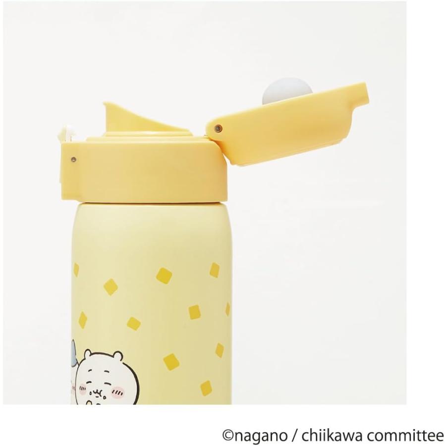 Chiikawa | Chiikawa Skater One-touch Open Water Bottle 'Steamed Potato Bread Pattern' Lightweight Stainless Steel Bottle 350ml