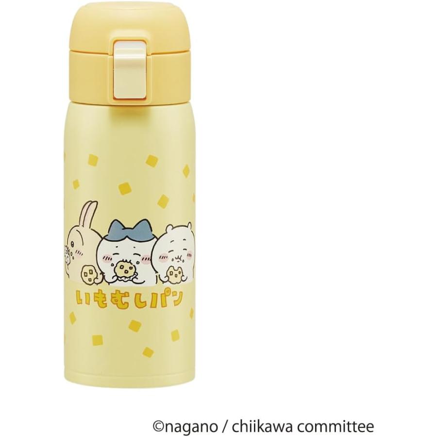 Chiikawa | Chiikawa Skater One-touch Open Water Bottle 'Steamed Potato Bread Pattern' Lightweight Stainless Steel Bottle 350ml