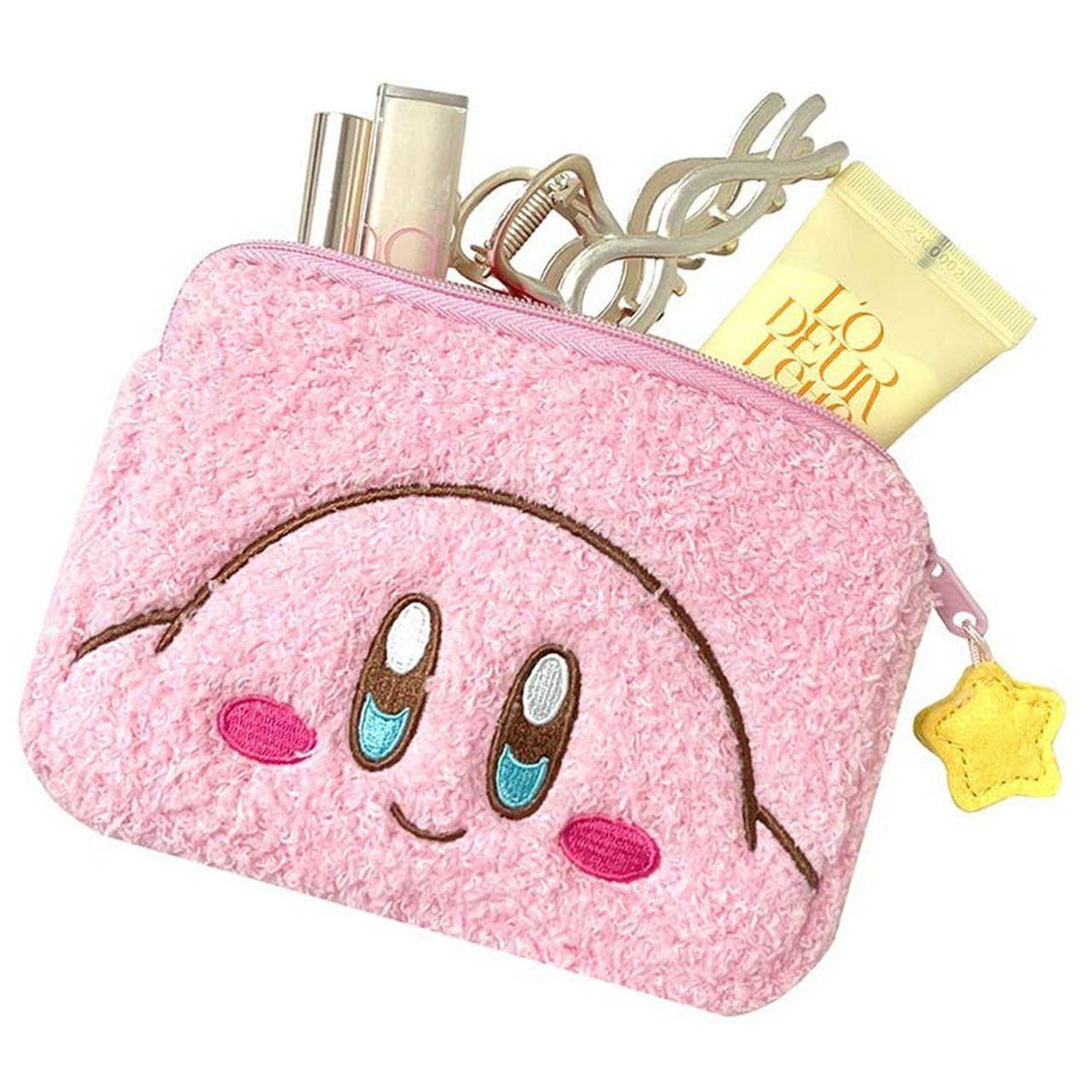 Kirby of the Stars Japan | Kirby Plush Mini Pouch With Gusset - Smiling