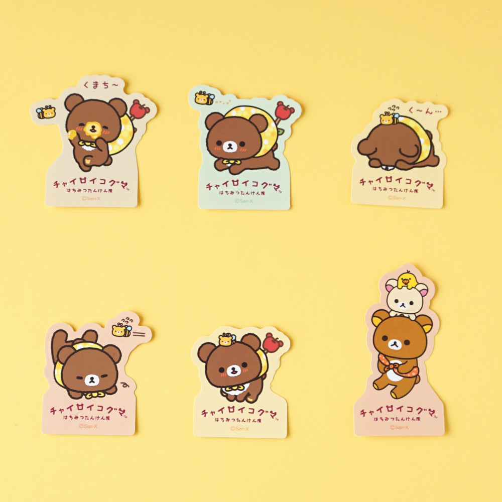 San-X | Rilakkuma Honey Exploration Team Design Trading Sticker Blind Box (6 Types)