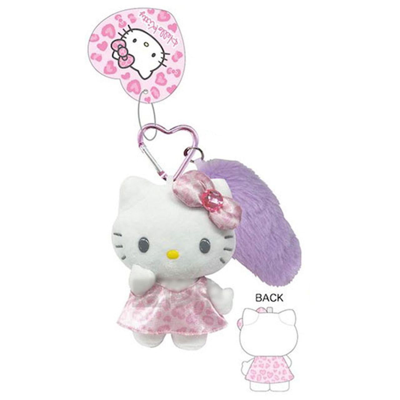 Sanrio NIC | Hello Kitty Tail Leopard Print Mascot Charm - Pink