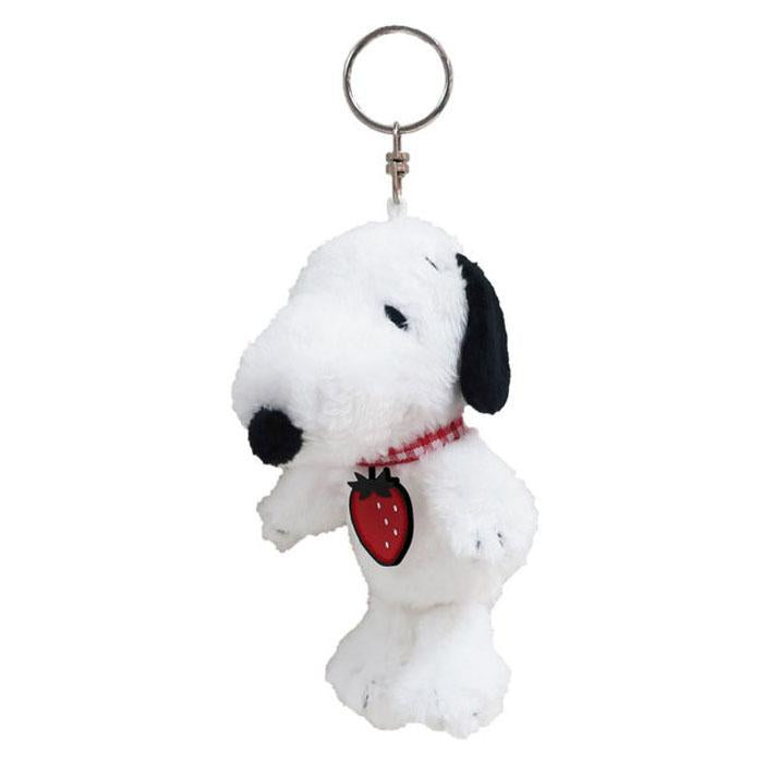 PEANUTS | Snoopy Strawberry Petit Fluffy Mascot Keychain