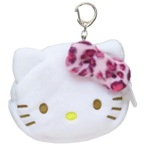 Sanrio | Hello Kitty Mini Face Pouch - Leopard Print Pink