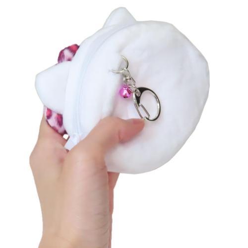 Sanrio | Hello Kitty Mini Face Pouch - Leopard Print Pink