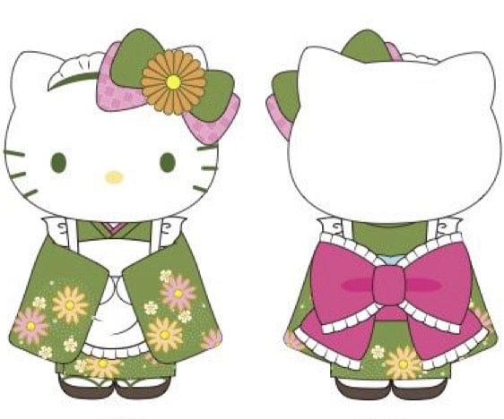 Sanrio | Matcha Sweets Series | Hello Kitty Matcha Kimono Plush 10 Inches