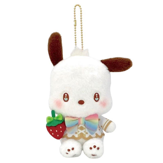 Sanrio | Sanrio Characters 50th Anniversary Strawberry News Mascot Holder - Ichigo Shimbun Pochacco