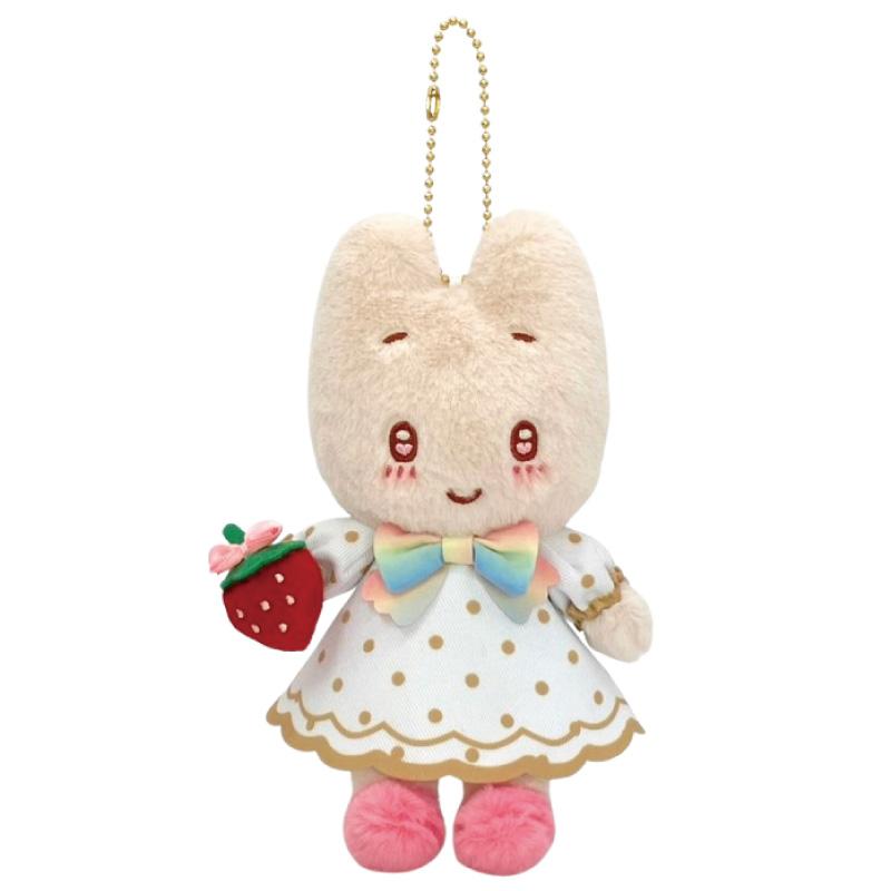 Sanrio | Sanrio Characters 50th Anniversary Strawberry News Mascot Holder - Ichigo Shimbun Marron Cream