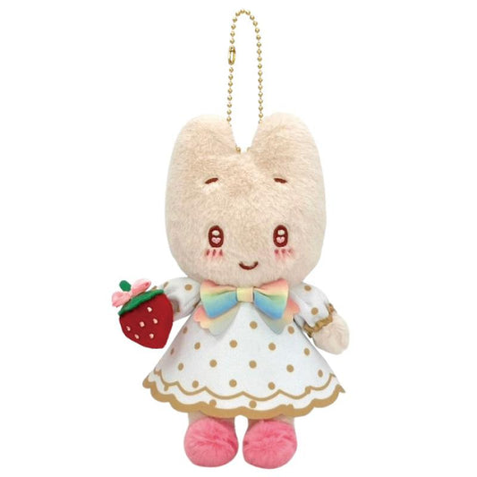 Sanrio | Sanrio Characters 50th Anniversary Strawberry News Mascot Holder - Ichigo Shimbun Marron Cream