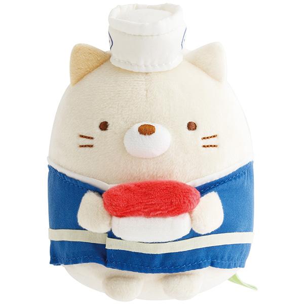 San-X | Sumikko Gurashi Anytime Sushi Series Plush Toy  - White Cat