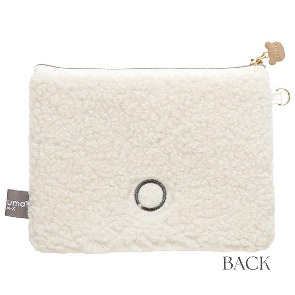 San-X | Rilakkuma BASIC RILAKKUMA Fluffy Flat Pouch - Korilakkuma CA77302