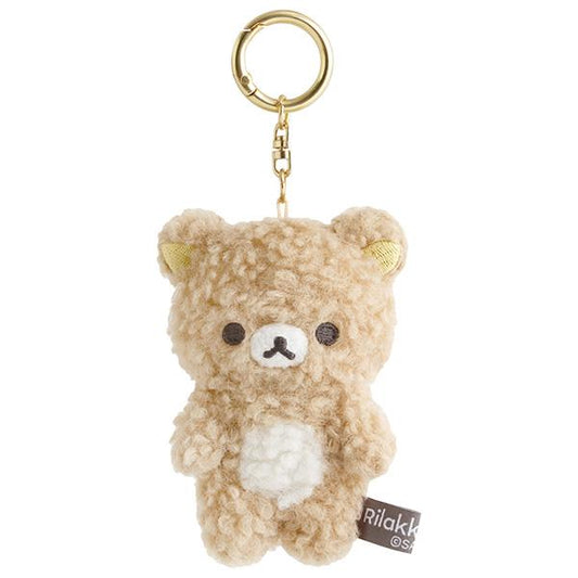 San-X | Rilakkuma BASIC RILAKKUMA Fluffy Hanging Plush Toy - Rilakkuma MV47201