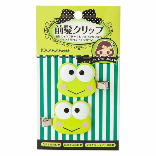 Sanrio | Sanrio Characters Bangs Clip Set of 2 - Kerokero Keroppi