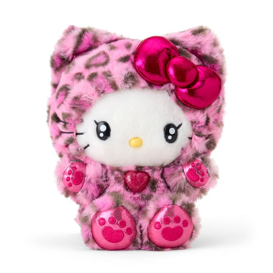 Sanrio | Sanrio Leopard Gal Cat Design Series Plush Toy - Hello Kitty Pink