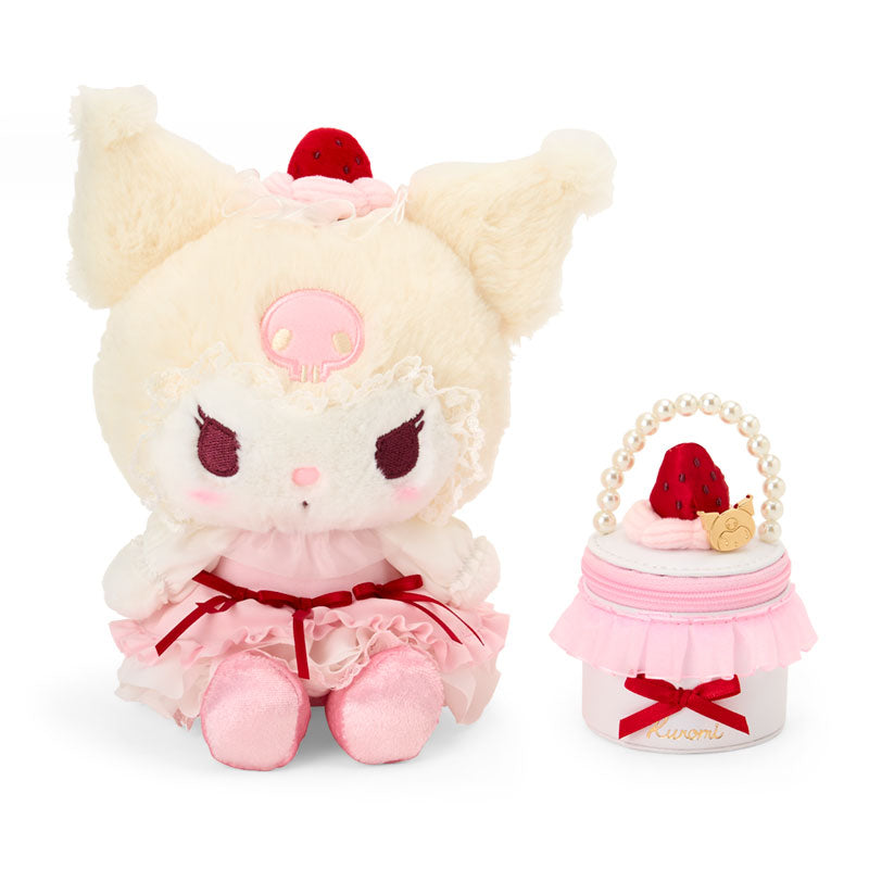 Sanrio | Sanrio Strawberry Whipped Cake Plush Toy & Accessory Case Set - Kuromi