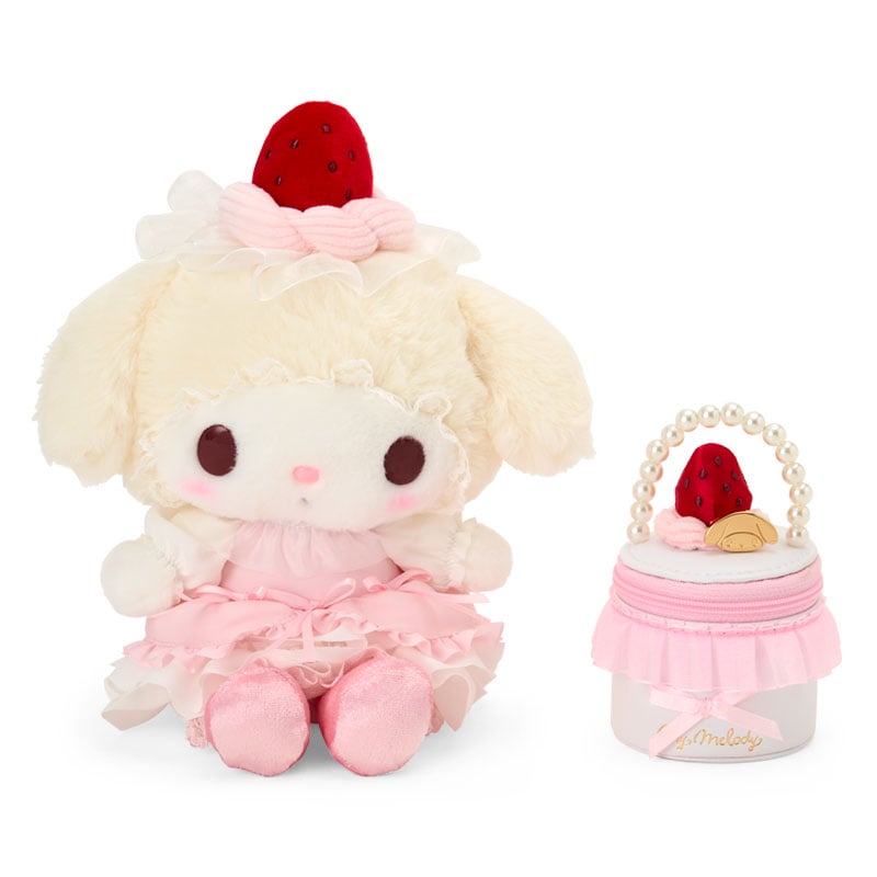 Sanrio | Sanrio Strawberry Whipped Cake Plush Toy & Accessory Case Set - My Melody