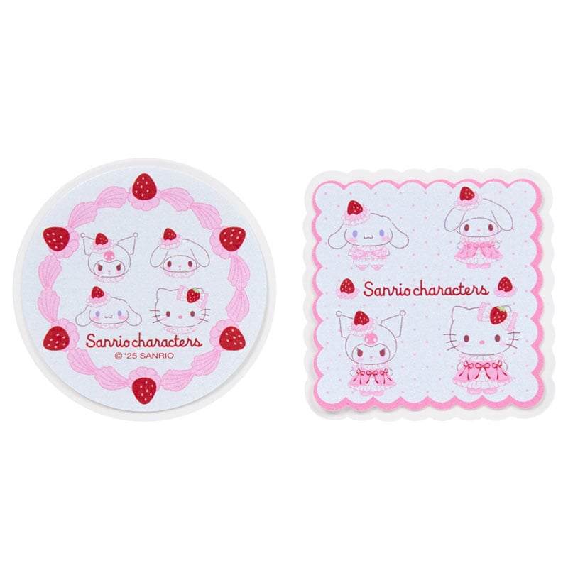 Sanrio | Sanrio Strawberry Whipped Cake Tin Case & Sticker Set