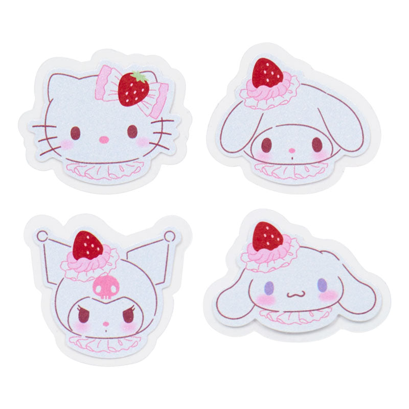 Sanrio | Sanrio Strawberry Whipped Cake Tin Case & Sticker Set