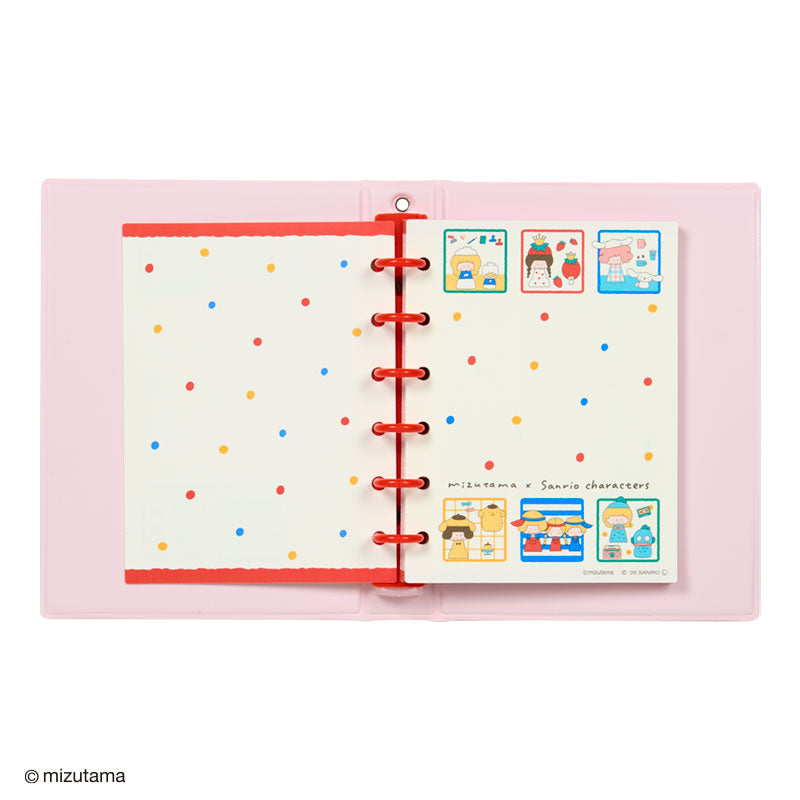 Sanrio | Mizutama x Sanrio Characters Sticker Binder - Pink