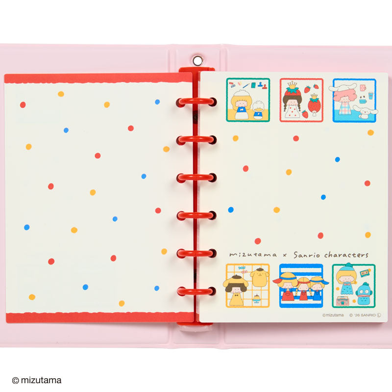 Sanrio | Mizutama x Sanrio Characters Sticker Binder - Pink