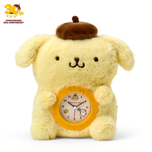 Sanrio | Pompompurin 30th Anniversary "Pudding Full and Happy Pudding Design Series" Plush Alarm Clock